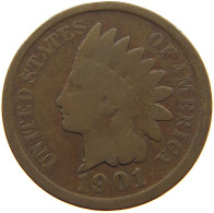 UNITED STATES OF AMERICA CENT 1901 INDIAN HEAD #s063 0437 - 1859-1909: Indian Head