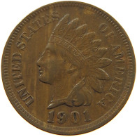 UNITED STATES OF AMERICA CENT 1901 INDIAN HEAD #t140 0341 - 1859-1909: Indian Head