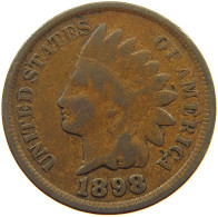 UNITED STATES OF AMERICA CENT 1898 INDIAN HEAD #s063 0381 - 1859-1909: Indian Head