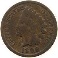 UNITED STATES OF AMERICA CENT 1898 INDIAN HEAD #s063 0103 - 1859-1909: Indian Head