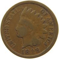 UNITED STATES OF AMERICA CENT 1898 INDIAN HEAD #c017 0347 - 1859-1909: Indian Head