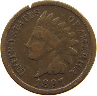 UNITED STATES OF AMERICA CENT 1897 INDIAN HEAD #a063 0237 - 1859-1909: Indian Head