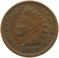 UNITED STATES OF AMERICA CENT 1897 INDIAN HEAD #c083 0655 - 1859-1909: Indian Head