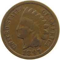 UNITED STATES OF AMERICA CENT 1897 INDIAN HEAD #c019 0353 - 1859-1909: Indian Head