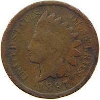 UNITED STATES OF AMERICA CENT 1897 INDIAN HEAD #a015 0477 - 1859-1909: Indian Head