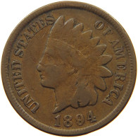 UNITED STATES OF AMERICA CENT 1894 INDIAN HEAD #c082 0263 - 1859-1909: Indian Head