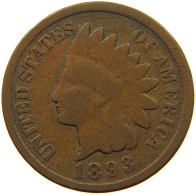 UNITED STATES OF AMERICA CENT 1893 INDIAN HEAD #s063 0413 - 1859-1909: Indian Head