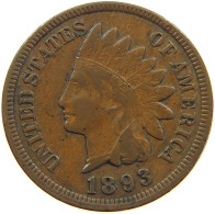 UNITED STATES OF AMERICA CENT 1893 INDIAN HEAD #c083 0659 - 1859-1909: Indian Head