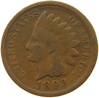 UNITED STATES OF AMERICA CENT 1893 INDIAN HEAD #s063 0197 - 1859-1909: Indian Head