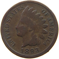 UNITED STATES OF AMERICA CENT 1893 INDIAN HEAD #a094 0269 - 1859-1909: Indian Head