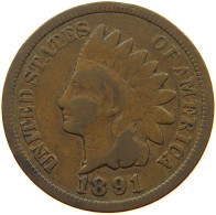 UNITED STATES OF AMERICA CENT 1891 INDIAN HEAD #s063 0127 - 1859-1909: Indian Head