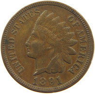 UNITED STATES OF AMERICA CENT 1891 INDIAN HEAD #t001 0163 - 1859-1909: Indian Head