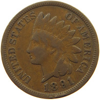 UNITED STATES OF AMERICA CENT 1891 INDIAN HEAD #c083 0675 - 1859-1909: Indian Head