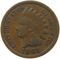 UNITED STATES OF AMERICA CENT 1891 INDIAN HEAD #s063 0471 - 1859-1909: Indian Head