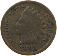 UNITED STATES OF AMERICA CENT 1891 INDIAN HEAD #a013 0361 - 1859-1909: Indian Head