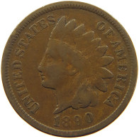 UNITED STATES OF AMERICA CENT 1890 INDIAN HEAD #c081 0461 - 1859-1909: Indian Head