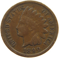 UNITED STATES OF AMERICA CENT 1890 INDIAN HEAD #c034 0137 - 1859-1909: Indian Head