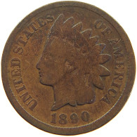 UNITED STATES OF AMERICA CENT 1890 INDIAN HEAD #c063 0215 - 1859-1909: Indian Head