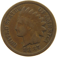 UNITED STATES OF AMERICA CENT 1887 INDIAN HEAD #c083 0663 - 1859-1909: Indian Head