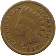 UNITED STATES OF AMERICA CENT 1887 INDIAN HEAD #c083 0621 - 1859-1909: Indian Head