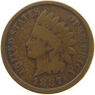 UNITED STATES OF AMERICA CENT 1887 INDIAN HEAD #c063 0225 - 1859-1909: Indian Head