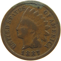 UNITED STATES OF AMERICA CENT 1887 INDIAN HEAD #c019 0343 - 1859-1909: Indian Head