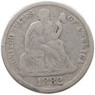 UNITED STATES OF AMERICA DIME 1882 SEATED LIBERTY #s049 0577 - 1837-1891: Seated Liberty