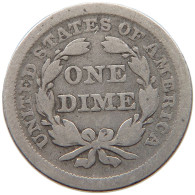 UNITED STATES OF AMERICA DIME 1853 SEATED LIBERTY #t116 0227 - 1837-1891: Seated Liberty (Libertà Seduta)