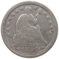 UNITED STATES OF AMERICA DIME 1854 SEATED LIBERTY #t143 0393 - 1837-1891: Seated Liberty