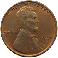 UNITED STATES OF AMERICA CENT 1949 LINCOLN WHEAT #s078 0917 - 1909-1958: Lincoln, Wheat Ears Reverse