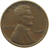 UNITED STATES OF AMERICA CENT 1949 LINCOLN WHEAT #s063 0707 - 1909-1958: Lincoln, Wheat Ears Reverse