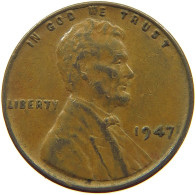 UNITED STATES OF AMERICA CENT 1947 LINCOLN WHEAT #s063 0747 - 1909-1958: Lincoln, Wheat Ears Reverse