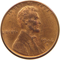 UNITED STATES OF AMERICA CENT 1946 S Lincoln Wheat #s063 0929 - 1909-1958: Lincoln, Wheat Ears Reverse