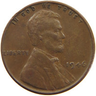 UNITED STATES OF AMERICA CENT 1946 LINCOLN WHEAT #a063 0307 - 1909-1958: Lincoln, Wheat Ears Reverse