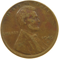 UNITED STATES OF AMERICA CENT 1945 S LINCOLN WHEAT #s063 0571 - 1909-1958: Lincoln, Wheat Ears Reverse