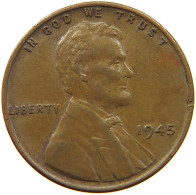 UNITED STATES OF AMERICA CENT 1945 LINCOLN WHEAT #a014 0095 - 1909-1958: Lincoln, Wheat Ears Reverse