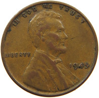 UNITED STATES OF AMERICA CENT 1945 LINCOLN WHEAT #s054 0667 - 1909-1958: Lincoln, Wheat Ears Reverse