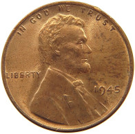 UNITED STATES OF AMERICA CENT 1945 Lincoln Wheat #s063 0559 - 1909-1958: Lincoln, Wheat Ears Reverse