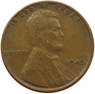 UNITED STATES OF AMERICA CENT 1945 LINCOLN WHEAT #a013 0193 - 1909-1958: Lincoln, Wheat Ears Reverse