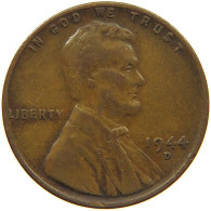 UNITED STATES OF AMERICA CENT 1944 D LINCOLN WHEAT #c012 0079 - 1909-1958: Lincoln, Wheat Ears Reverse
