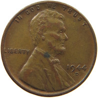 UNITED STATES OF AMERICA CENT 1944 D LINCOLN WHEAT #s063 0809 - 1909-1958: Lincoln, Wheat Ears Reverse