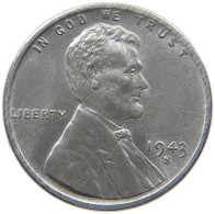 UNITED STATES OF AMERICA CENT 1943 S Lincoln Wheat #s063 0957 - 1909-1958: Lincoln, Wheat Ears Reverse