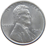 UNITED STATES OF AMERICA CENT 1943 Lincoln Wheat #s063 0965 - 1909-1958: Lincoln, Wheat Ears Reverse