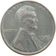 UNITED STATES OF AMERICA CENT 1943 LINCOLN WHEAT #a074 0393 - 1909-1958: Lincoln, Wheat Ears Reverse