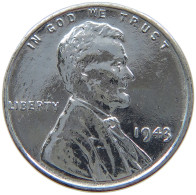 UNITED STATES OF AMERICA CENT 1943 D LINCOLN WHEAT #s063 0953 - 1909-1958: Lincoln, Wheat Ears Reverse