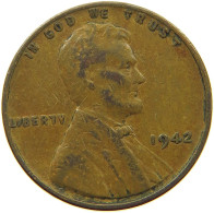 UNITED STATES OF AMERICA CENT 1942 LINCOLN WHEAT #s063 0811 - 1909-1958: Lincoln, Wheat Ears Reverse