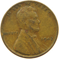 UNITED STATES OF AMERICA CENT 1942 LINCOLN WHEAT #s063 0543 - 1909-1958: Lincoln, Wheat Ears Reverse