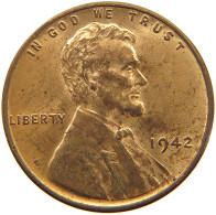 UNITED STATES OF AMERICA CENT 1942 Lincoln Wheat #s063 0529 - 1909-1958: Lincoln, Wheat Ears Reverse