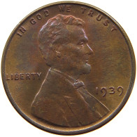 UNITED STATES OF AMERICA CENT 1939 Lincoln Wheat #s063 0703 - 1909-1958: Lincoln, Wheat Ears Reverse