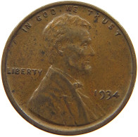 UNITED STATES OF AMERICA CENT 1934 LINCOLN WHEAT #c083 0517 - 1909-1958: Lincoln, Wheat Ears Reverse